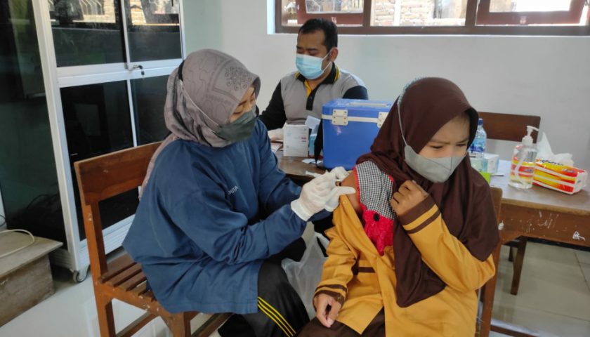 Polres Kediri Kota Kembali Gelar Vaksinasi Merdeka Khusus Anak