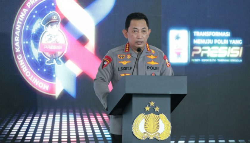 Tindaklanjuti Instruksi Presiden Soal Karantina PPLN, Kapolri Luncurkan Aplikasi Monitoring Karantina Presisi