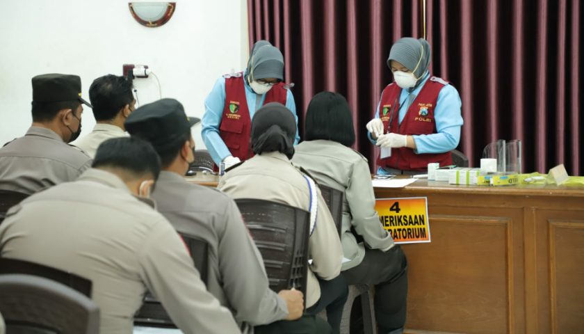 891 Personil Polres Kediri Kota Jalani Pemeriksaan Kesehatan Berkala