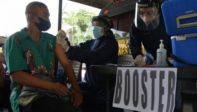 Vaksinasi Booster Polres Kediri Kota untuk Capai Herd Immunity Masyarakat