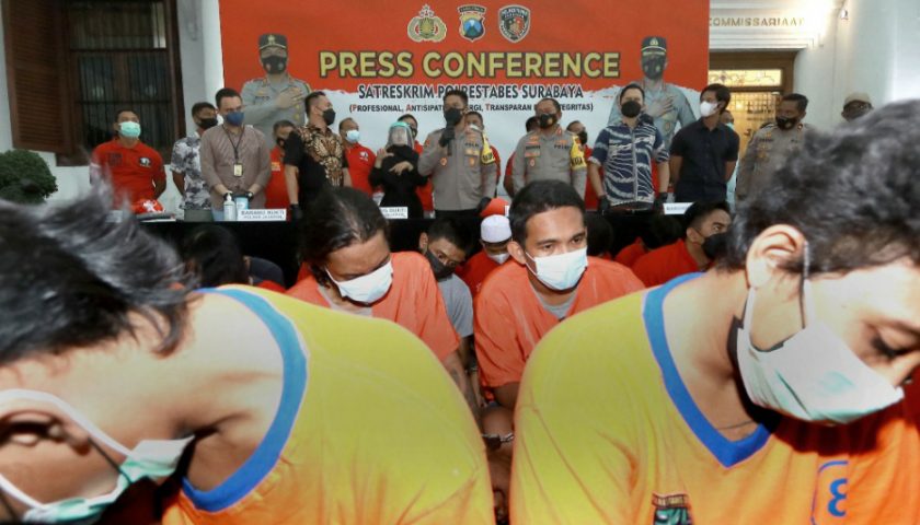 Polrestabes Surabaya Berhasil Bekuk Puluhan Bandit Jalanan