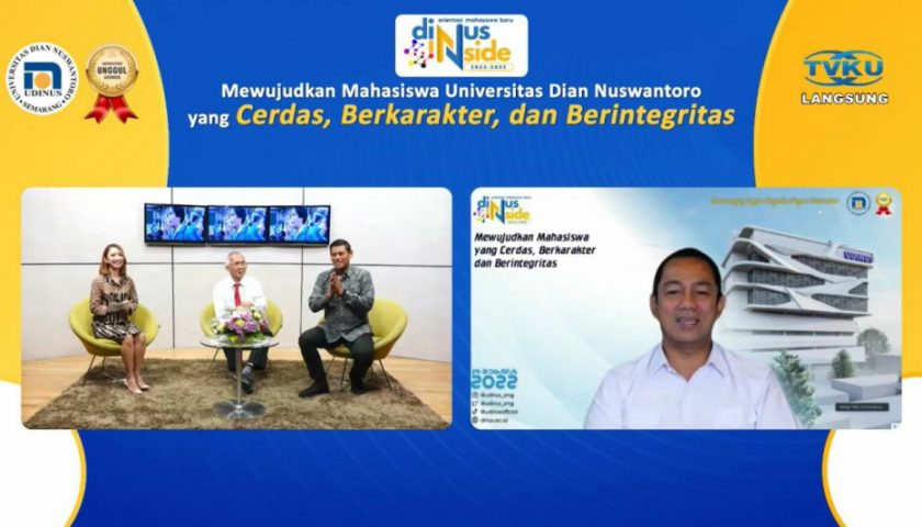 Dalam Dinus Inside 2022, Wali Kota Kediri  Bagikan Tips Jadi Enterpreneur di Era Milenial