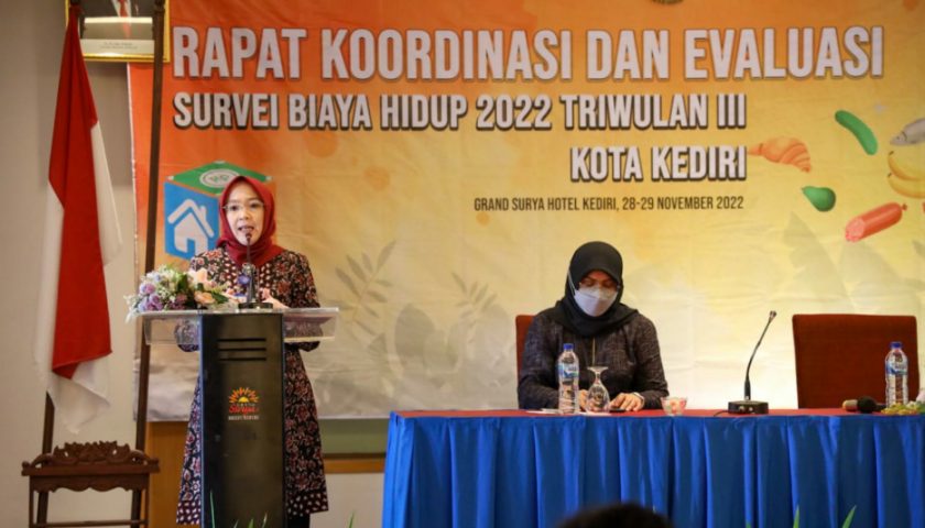 Sinergi TPID dab BPS Gelar Rakor Survei Biaya Hidup 2022, Update Data Nilai Konsumsi Warga Kota Kediri