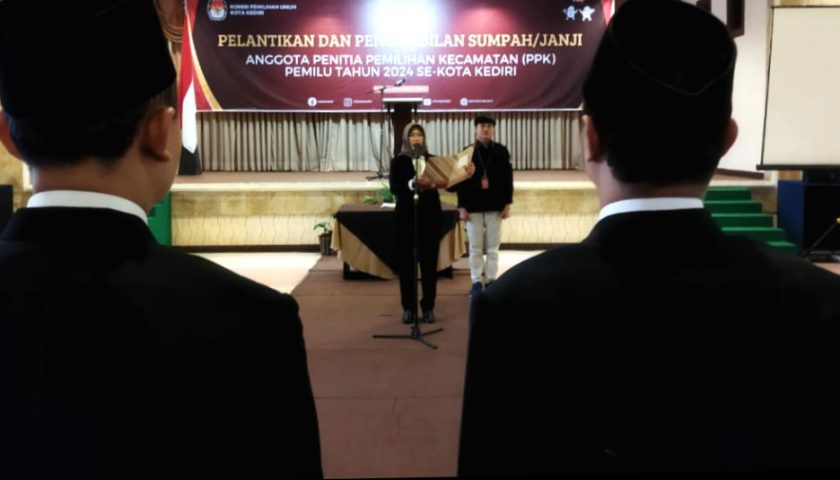 Pemilu 2024 : Pelantikan PPK Se-Kota Kediri