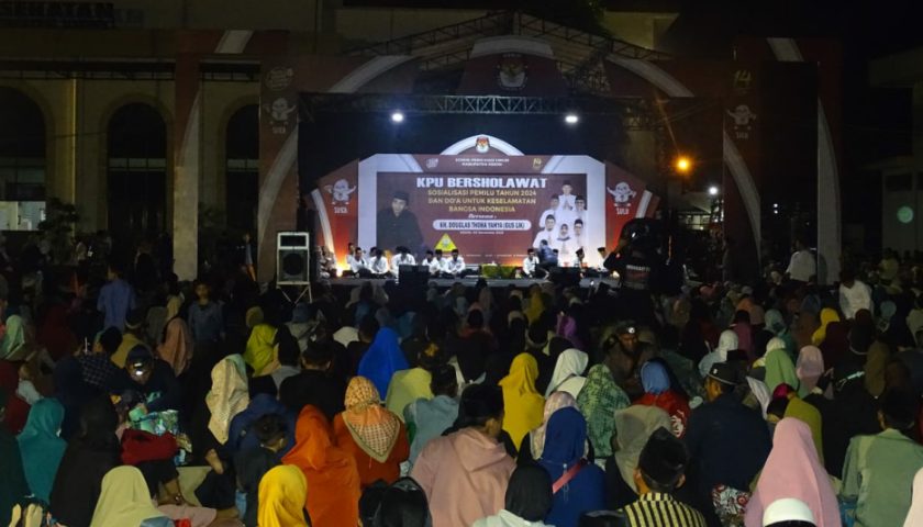 Sambut Pemilu 2024, KPU Kabupaten Kediri Bersholawat Bersama Gus Lik Sambut Pemilu 2024, KPU Kabupaten Kediri Bersholawat Bersama Gus Lik