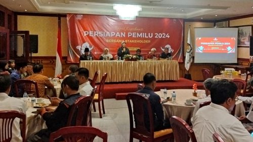 Pastikan Persiapan Pemilu 2024, KPU Kota Kediri Rakor Bersama Stakeholder
