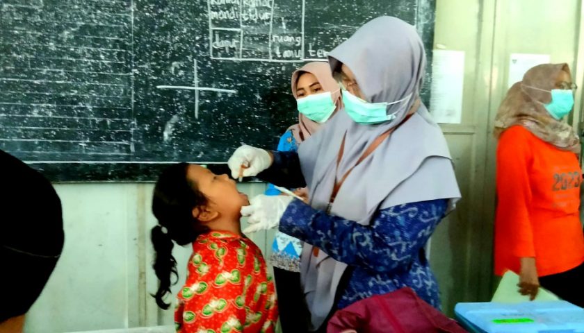 Lampaui Target, Sub PIN Polio Kota Kediri Putaran Kedua