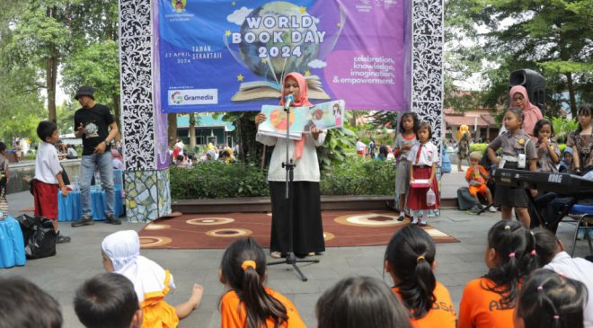 Keseruan World Book and Copyright Day 2024 di Kota Kediri