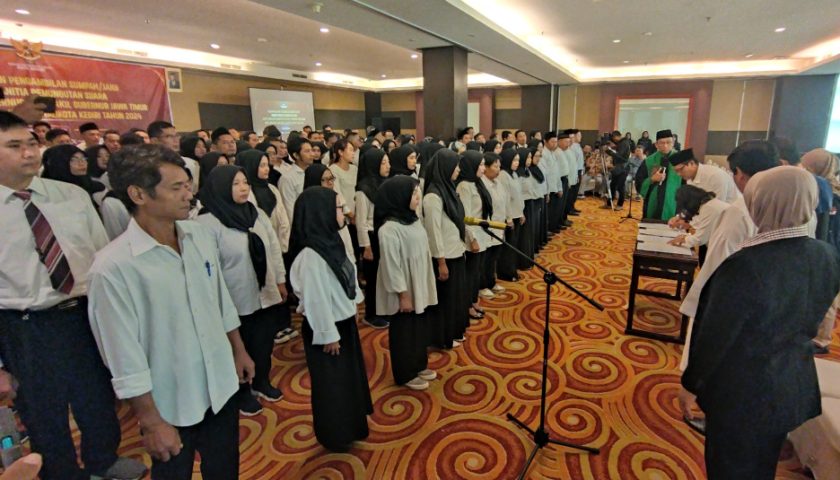 Pilkada 2024 : KPU Lantik 138 PPS, Jumlah TPS Kota Kediri Berpotensi Berubah