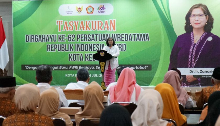 Hadiri Tasyakuran HUT ke-62 PWRI, Pj Wali Kota Kediri Harapkan PWRI Beri Masukan untuk Pembangunan Kota Kediri