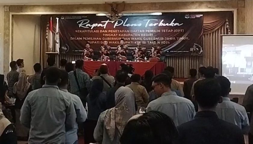 KPU Tetapkan DPT 1.254.964 Pemilih di Kabupaten Kediri untuk Pilkada 2024