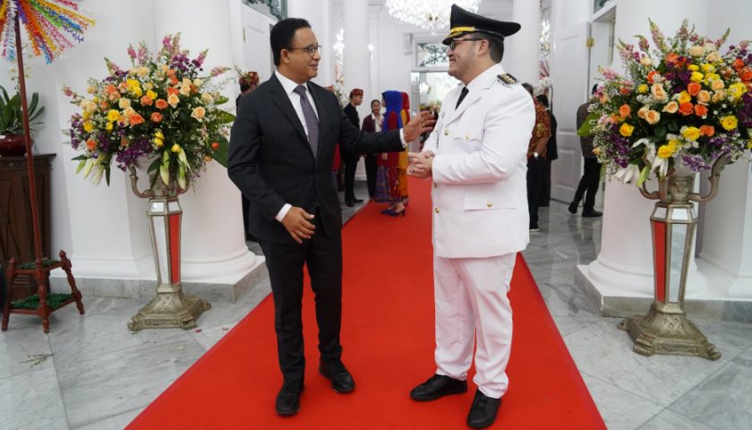 Pramono dan Mas Dhito Dilantik, Anies Baswedan : Ini Historis Lho