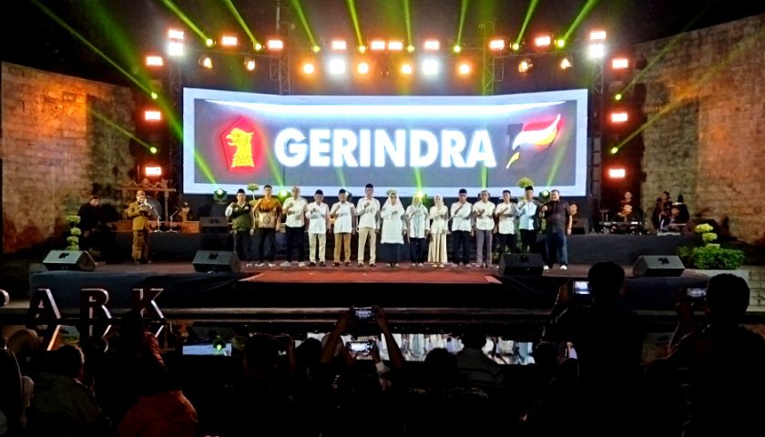 HUT Ke-17 Partai Gerindra, DPC Kota Kediri Gelar Pesta Malam Campursari