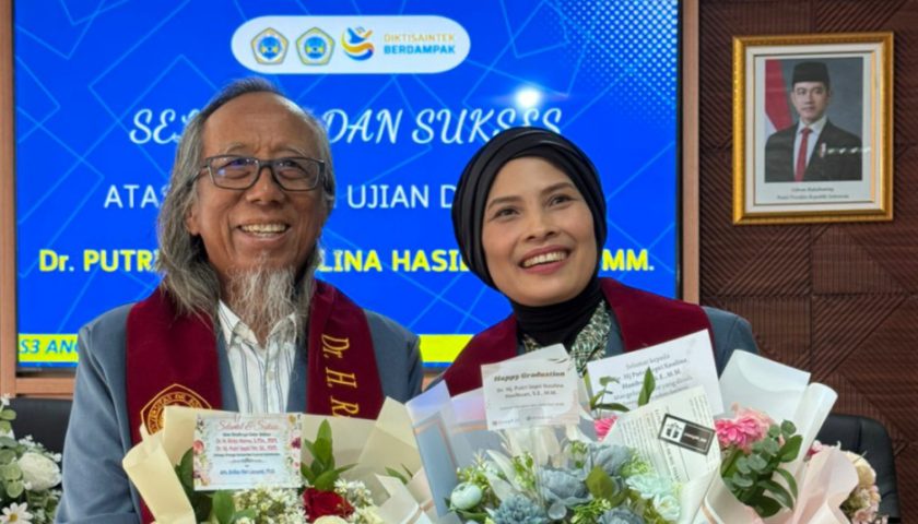 Puncak Perjalanan Akademik: Rinto dan Putri Jalani Sidang Terbuka Doktor Bersama