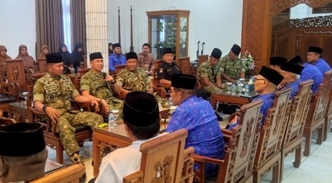 Pererat Tali Silaturahmi, Momen Hangat Dandim 0809 Kediri Kunjungi Pondok Pesantren Wali Barokah